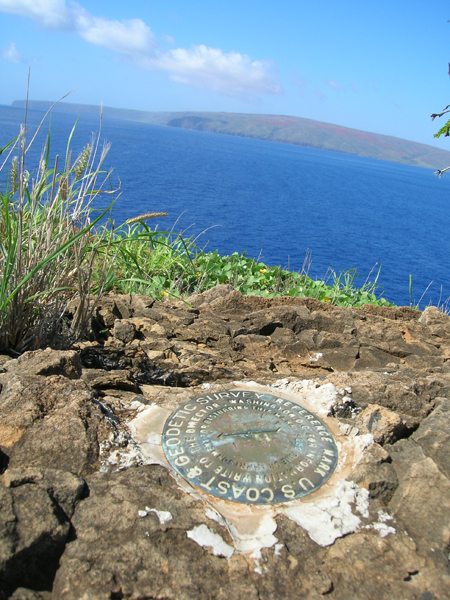 Coast Guard Marker on Molokini Island